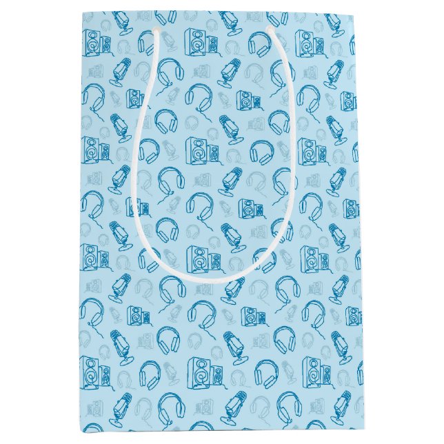Sac Cadeau Moyen Équipement audio Monoline (Devant)