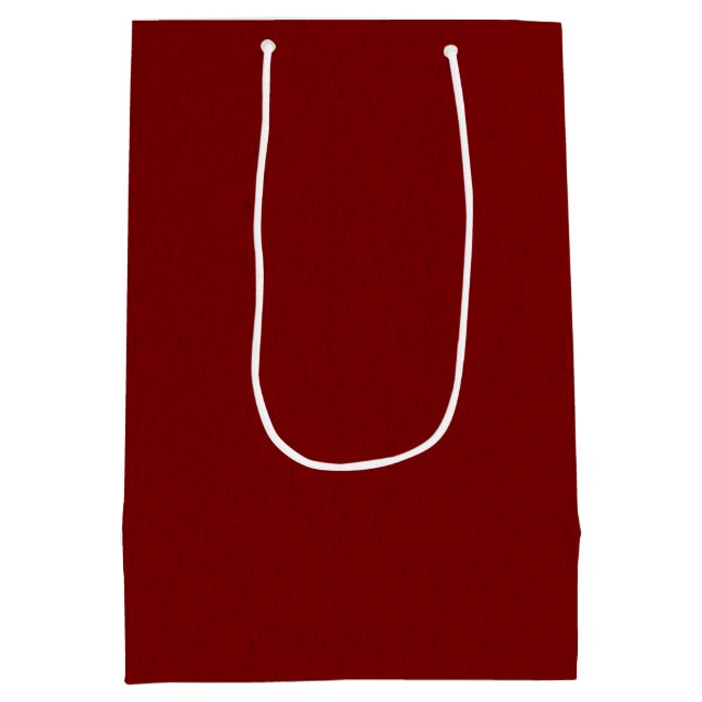 Sac Cadeau Moyen Érable japonais, velours rouge foncé Texté (Dos)