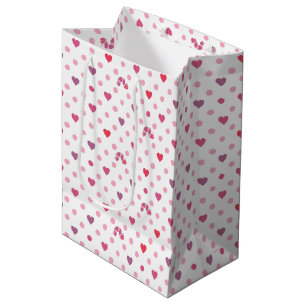 Sac Cadeau Moyen Eric Carle   Valentine Heart Polka Dot Motif