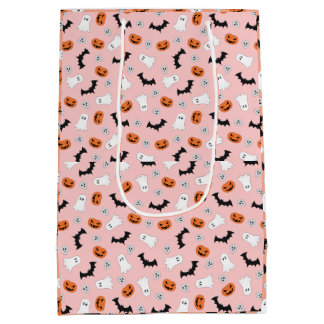 Sac Cadeau Moyen Étiquettes de remerciement Halloween pour fantômes