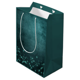 Sac Cadeau Moyen Étoiles Mystic Twilight Luminosité de néon vert