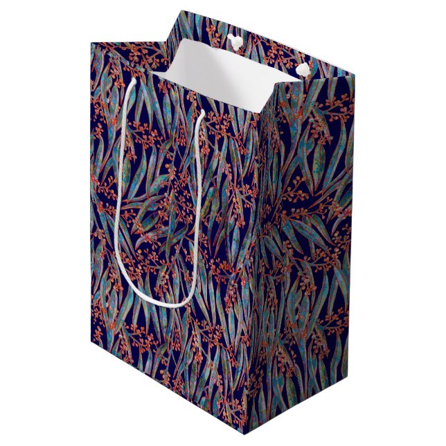 Sac Cadeau Moyen Eucalyptus mystique (Devant Angle)