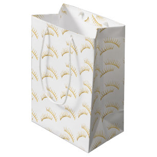 Sac Cadeau Moyen Eyelashes Glam Or
