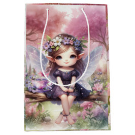 Sac Cadeau Moyen Fairy Birday Party