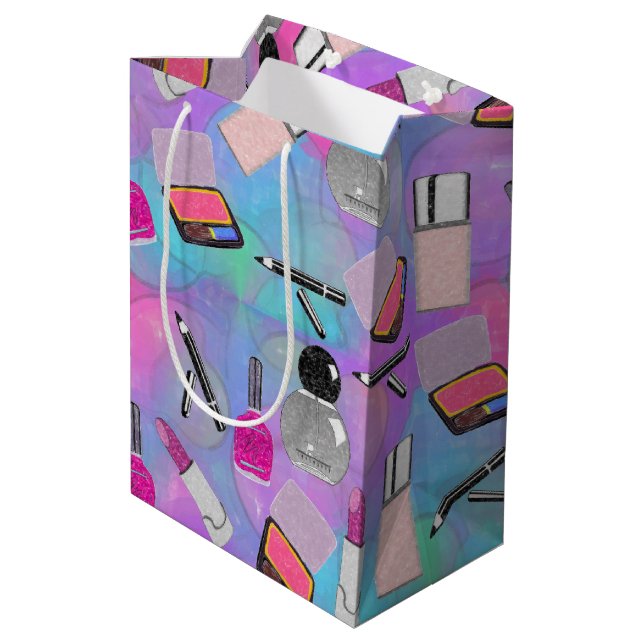 Sac Cadeau Moyen Faisons le maquillage (Dos Angle)