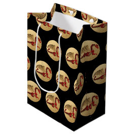 Sac Cadeau Moyen Fantastique Dragon Red et Gold v4