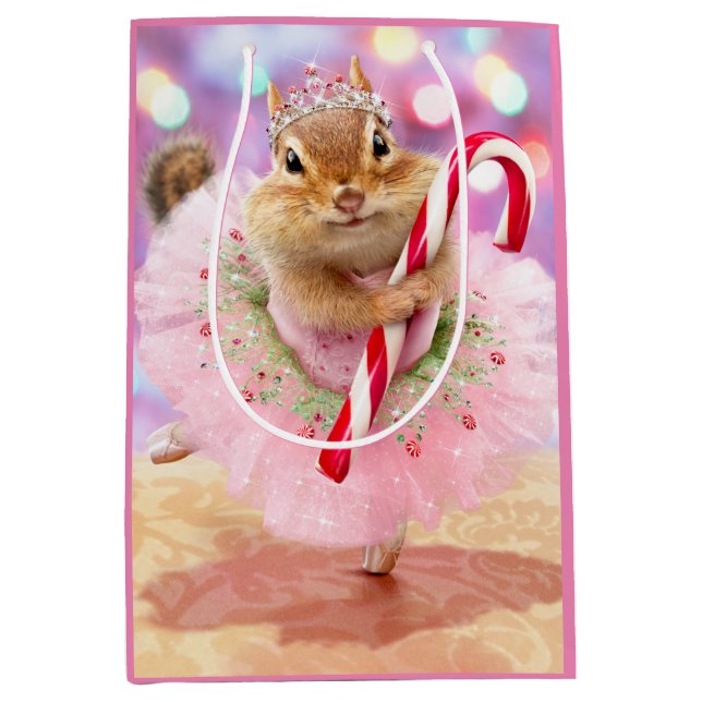 Sac Cadeau Moyen Fée de prune de Chipmunk (Devant)