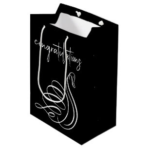 Sac Cadeau Moyen Félicitations au cygne mariage