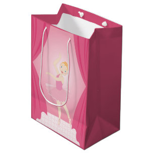 Sac Cadeau Moyen Fête d'anniversaire de Ballerina