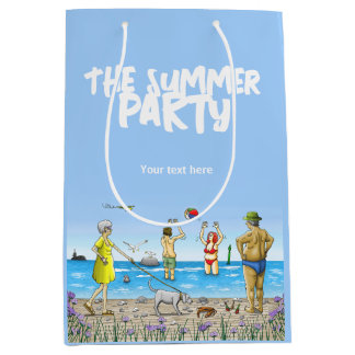 Sac Cadeau Moyen Fête de plage estivale