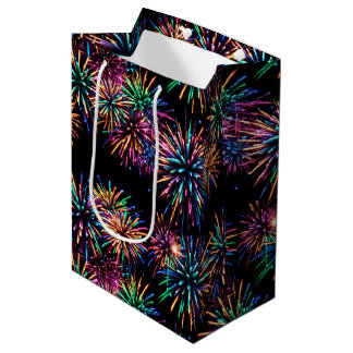 Sac Cadeau Moyen Feu de Neon