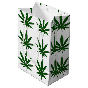 Sac Cadeau Moyen Feuille de mauvaise herbe