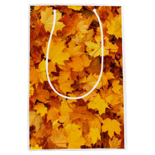 Sac Cadeau Moyen Feuilles d'automne