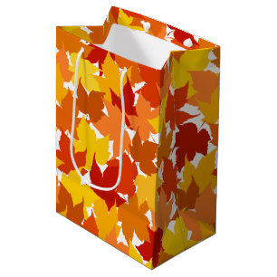 Sac Cadeau Moyen Feuilles d'automne de l'érable