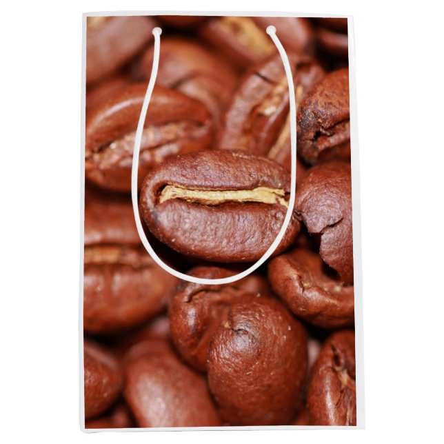 Sac Cadeau Moyen Fèves de café grillées (Devant)