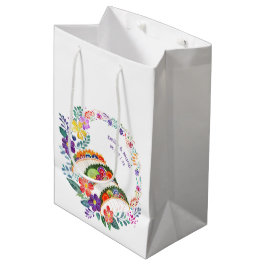 Sac Cadeau Moyen FIESTA Cactus Folklore Fleurs Personnalisé
