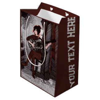 Sac Cadeau Moyen Fille avec guitare