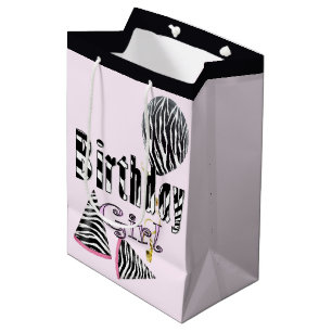 Sac Cadeau Moyen Fille d'anniversaire