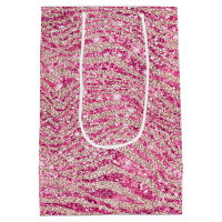 Fille rose et Parties scintillant rousse Zebra