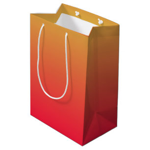 Sac Cadeau Moyen Flamme rouge et ombre jaune