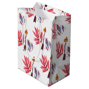 Sac Cadeau Moyen Flèche d'aquarelle et diamants