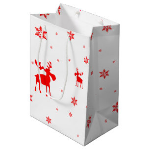 Sac Cadeau Moyen Flèches de neige simples et modernes