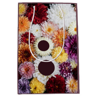 Sac Cadeau Moyen Fleur Moderne