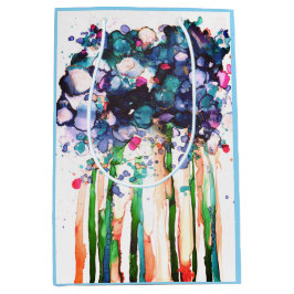 Sac Cadeau Moyen Fleurs