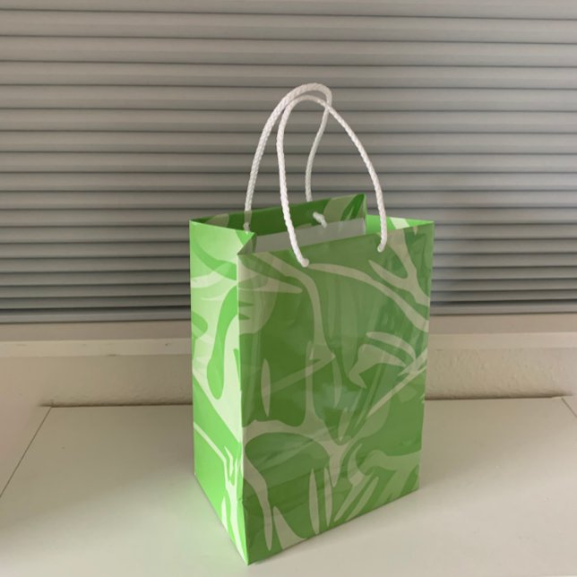 Sac Cadeau Moyen Fleurs Abstraites Botanique Florale (Créateur téléchargé)