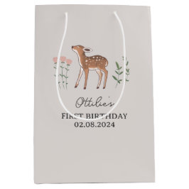 Sac Cadeau Moyen Fleurs de bois Fleurs de bois Anniversaire