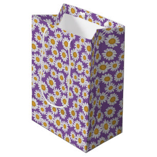 Sac Cadeau Moyen Fleurs de marguerite ditsy
