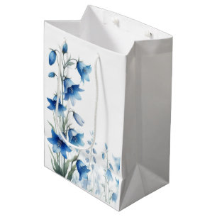 Sac Cadeau Moyen Fleurs élégantes de jacinthes des bois