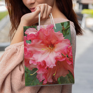 Sac Cadeau Moyen Floral rose Rhododendron