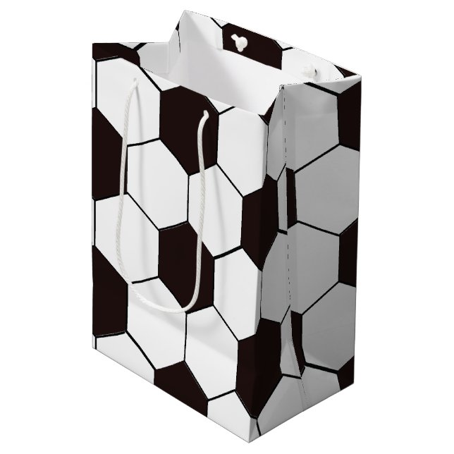 Sac Cadeau Moyen Football Enfants Football motif Football  (Devant Angle)