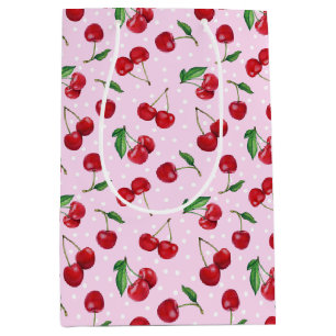 Sac Cadeau Moyen Fraîches Cerises Douces