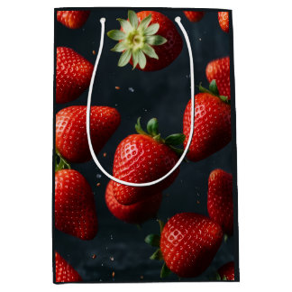 Sac Cadeau Moyen Fraise