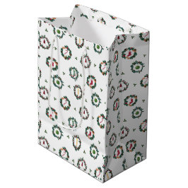 Sac Cadeau Moyen Fun Noël couronnes