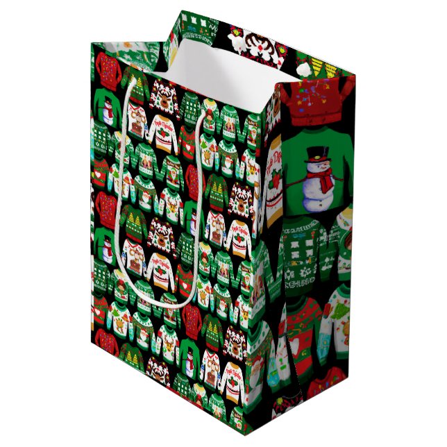 Sac Cadeau Moyen Funny Ugly (Devant Angle)