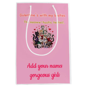Sac Cadeau Moyen Galentine avec mes meilleures amies