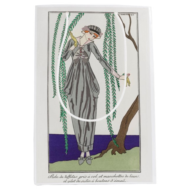 Sac Cadeau Moyen George Barbier, Art déco (Devant)