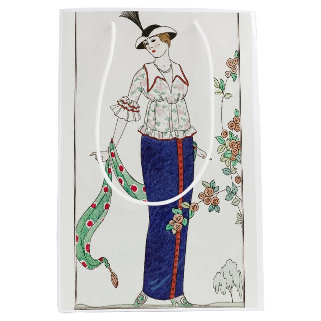Sac Cadeau Moyen George Barbier, Sac-cadeau Art Déco Moyen (Devant)