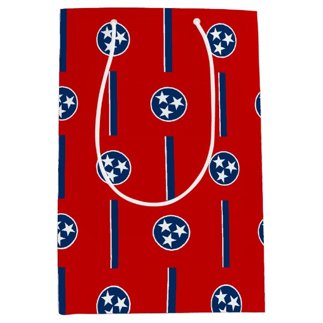 Sac Cadeau Moyen Gift Bag with flag of Tennessee, USA (Devant)