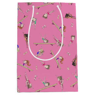 Sac Cadeau Moyen Girls Gymnastique Cadeau Anniversaire