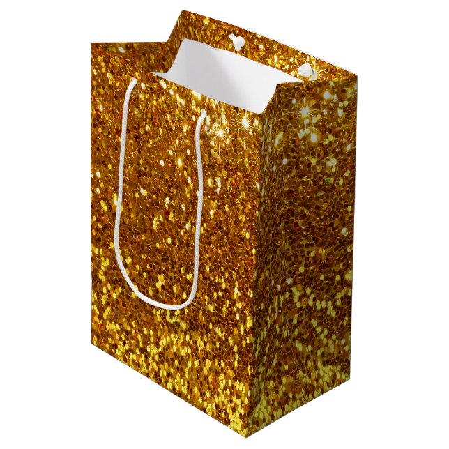 Sac Cadeau Moyen Glitter (Devant Angle)
