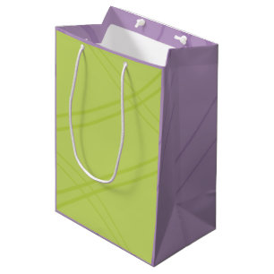 Sac Cadeau Moyen Glycines/Crissed vert jaunâtre croisé