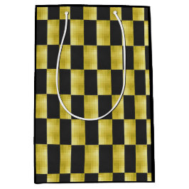 Sac Cadeau Moyen Gold-Paneled-Black-IV
