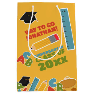 Sac Cadeau Moyen Golden Kindergarten Graduation