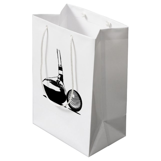 Sac Cadeau Moyen Golf Ball et Club (Dos Angle)