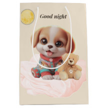 Good Night Cozy Puppy Gift Bag