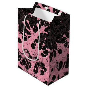 Sac Cadeau Moyen Gothique Grunge Pink Paint Splash